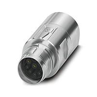 PHOENIX CONTACT 1628933 Standard Circular Connector Coupler connector  straight  shielded: yes  for standard and ONECLICK fast locking system  M17  No. of pos.: 5+3+PE  type of contact: Socket  Crimp connection  cable diameter range: 8.5 mm ... 12.5 mm  coding:N