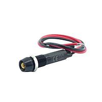 Mallory Sonalert FL1A-8CW-1-Y24V Panel Lights LED YEL 8MM NUT 24VAC/DC