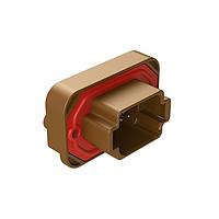 Amphenol SINE Systems AT15-08PD-BM04 Connectors Str Flng Mnt PCB Rcp 8POS Brw Tin Cont D