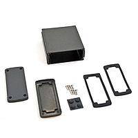 Bud Industries EXN-23357-BK PCB Enclosure Extruded Aluminum Enclosure Black (2 X 4.5 X 4.7 In)