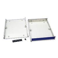 Hammond Manufacturing 1598BBGY Instrument FR ABS w/Alum. Ends 7.05x6.06x1.42" Grey