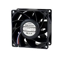 Same Sky (formerly CUI Devices) CFM-8038B-240-449-22 Axial dc axial fan 80 mm square 38 mm 21.6 26.4 Vdc 5.04 W 4000 RPM 49.42 CFM AR TSPWM