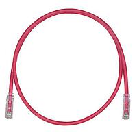Panduit UTPK6A7RD Cat 6a Keyed Copper Patch Cord, Cat 6A, Red UTP