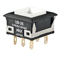NKK Switches UB26KKG01N Pushbutton Switches SQ DPDT ON-ON SOLDER LUG BODY ONLY .4VA
