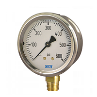 WIKA 213.53(60 Bar,dial 100,chân đứng 1/2'') Pressure Gauges