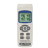 LUTRON TM-947SD 4-Channel Thermometer (K / J / R / S / E / T, Pt 100)
