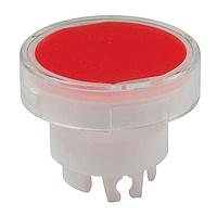 NKK Switches AT3005JC Cap, Rectangular RND CLR LNS/RED DIFF FOR YB W/ RED LED