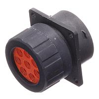 Amphenol SINE Systems RTS018N8SHEC03 Connectors Sq Flg Rcpt w endcap 8 POS SZ 18 Socket