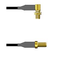 Amphenol Custom Cable Q-2R02Z0008072i RF Cable Assemblies SMA-RJB/SMA-SJ RG58 72I