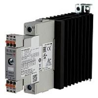 Carlo Gavazzi RGC1A60D42GEM 1-Phase Solid State Contactors 1-pole DIN-rail mount SSR, E-layout, Zero-cross switching with monitoring, Operating voltage (Ue): 150 - 660 Vac (1200 Vp), Rated current (Ie): 43 Aac, Control voltage (Uc): 4 - 32 Vdc, External supply: 24 Vdc, Built-in overvoltage protection