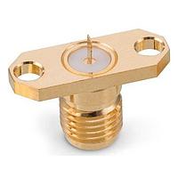 Wurth Elektronik 60312312114616 Panel Receptacles WR-SMA 2-HOLE FLANGE STRAIGHT FLAT TAB