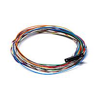 Glenair MWDL-25S-6E5-18B Micro-D D-Sub Connectors MICR D PRWRE PIGTAIL 25SKT CNT #26AWG18"