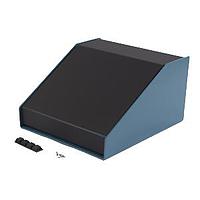 Hammond Manufacturing 1456FG4BKBU Sloped 30 Degree Slope Alum 7.2x4x6.5"Black/Blue