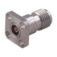 HUBER+SUHNER 23_PC35-50-0-53/199_UE RF Connectors / Coaxial Connectors PC3.5 straight flange receptacle jack(f)