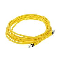 HARTING 09474747171 Cat 6 RJ Industrial RJ45 DualBoot Patch Cable, Cat6 PUR yellow, halogen free, 4.5m