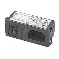 Delta Electronics, Inc. 06A2D Modules Power Entry Module, Snap-In, 115/250VAC, 6A, N/A-Lug, Plastic Case, DIP Switch