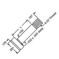 Keystone Electronics 2450 Panel Screw 6-32 .750 SOCKET