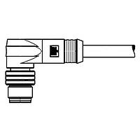 Molex 1200651686 Sensor Cables / Actuator Cables MIC 4P M/MP 0.5M 90D 18/4 TPE