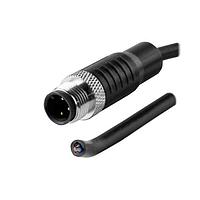 Same Sky (formerly CUI Devices) CDM1232-03A-02MST-1M-67 Sensor Cables / Actuator Cables M12 Male Molded  Cable, Straight, Shielded?A-Coding 3PIN , Cable Jaket PVC 1.0M, Screw M12X1.0
