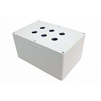 Hammond Manufacturing 1554MPB6B Pushbutton Enclosures Pushbutton Enclosure 6 PB x 22.5mm - 9.5 x 6.3 x 4.7in - Polycarbonate - N4X