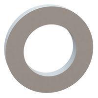 Essentra Components 17W02516 Flat Washer Flat Washer, .151 ID, .251 OD, .035 Thick, Natural, Nylon