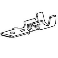 AMP Connectors - TE Connectivity 42490-3 (CUT STRIP) Tab .187 FASTON TAB Cut Strip of 100