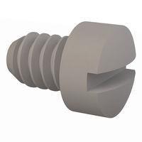 Essentra Components 010632F018 Machine Screw Fillister Slotted Screw, #6-32 Thread, 3/16 Lg