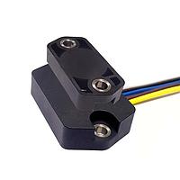 Amphenol Piher PS2P-CON-CE-M001-1A0-C0011-ERA090-RE Rotary Hall Effect Position Sensor 2-piece Touchless Rotary Hall-Effect Position Sensor, 12 bit absolute,7V-15V,   Analog Voltage output, Box with Wire Leads, non contact magnetic, 90 Electrical Rotation Angle, -40C to 125C