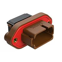 Amphenol SINE Systems AT16-18PD-PM11 18-Way 18 Position Panel Mo acle, Keyed D, Brown