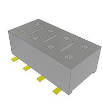Samtec HLE-104-02-G-DV-BE Sockets Cost-Effective Reliable Socket, .100" (2.54 mm) Pitch