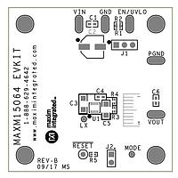 Analog Devices MAXM15064EVKIT# Voltage Regulator - Switching Regulator EVkit for 300mA; 60V synchronous buck mi