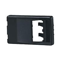 Panduit CFFPA2BL Furniture Faceplate Extender Furn FPlate 2 port Angled Blac