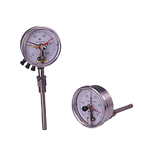 skSATO LAS-100SE Ridged Stem type Dial Thermometer with Contact (Bottom connection)