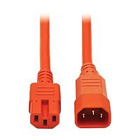 Tripp Lite P018-006-AOR AC Power Cord 6FT C14 C15,15A,14AWG,ORNGE