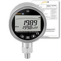 PCE DPG 200-ICA Pressure Gauge (0~2900 psi, 0~200 bar; ISO Calibration Certificate)