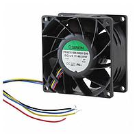 Sunon PF80381BX-000U-S99 Axial Axial Fan, 80x80x38mm, 12VDC, 4x Wire, Auto Restart, Tach/PWM, High Airflow