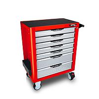 TOPTUL TCAM0702 7-Drawer Mobile Tool Trolley (Red)