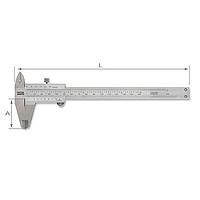 TOPTUL IACA0150 Stainless Steel Vernier Caliper (L=235mm)