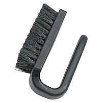 Menda 35695 Anti-Static ESD BRUSH, CONDUCTIVE, CURVED HANDLE, BLACK  FIRM BRISTLES, 3 IN X 1-1/2 IN