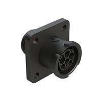 Amphenol SINE Systems FLS010N3W3S03-PM Connectors 6 POS SQUARE FLANGE RECEPT