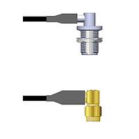 Amphenol Custom Cable Q-1S0360008009i RF Cable Assemblies N-RJB/SMA-RP RG58 9I