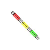 Banner Engineering TL15GYRQ In-Line Modular Tower Light Indicators TL15 Series Kit: 3-Color In-Line Status Indicator; Voltage: 12 or 24 V dc; Housing: PVC; IP67; Input: PNP; Colors: Green, Yellow, Red; Male-Female 5-pin M12 Integral QD
