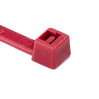 HellermannTyton 111-00467 Cable Ties Cable Tie, 15" Long, UL Rated, 50lb Tensile Strength, PA66UV, Red, 100/pkg
