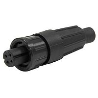 CONXALL 16880-4SG-521 Standard Circular Connector Micro-Con-X Cable End, 4-pin #22, Female, Crimp, Bulk