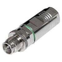 Amphenol Industrial HDM12PM08XSTMC Straight MaxM12, Male Straight Plug, 8 male pin contacts, X code, crimp contacts, without dust cap, RoHS compliant