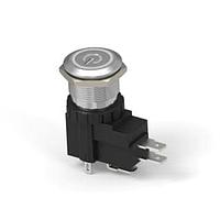 Alcoswitch - TE Connectivity 1-2364572-5 Pushbutton Switches AVH19 FLT SS MT R+P GRN 24V16A