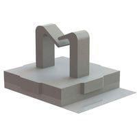 Essentra Components MWSB-1-19A-RT Micro Wire Saddle Micro Wire Saddle,Adh Mnt,Natural