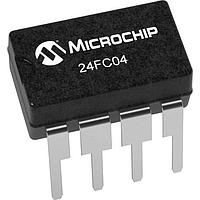 Microchip Technology 24FC04-E/P EEPROM 4Kb I2C , 1MHz 1.7-5.5V, 8-PDIP
