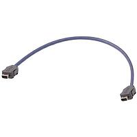 HARTING 33480101822050 Cat 6a HARTING ix Type A Cat6a Industrial Cable Assembly, double ended ix connector, FRNC blue, 5.0m