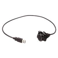 Amphenol Socapex USBAPSCC2205A USB 2.0 Recept Cordset 0.5M Square Flange